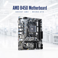 Carte mère de jeu ITZR AM4 LGA1331, chipset B450, ordinateur 2 DDR4 64 Go, PC de bureau, cartes mères B450M