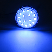 LED Cabochon 60mm AC24V Auto 1-16 Série E14 pour Parc d'Attractions, 16 LED RGB pour Éclairage de Parc à Thème