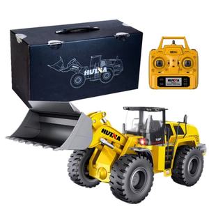 Jouet pour garçon Huina 1583 1/14 22 canaux, chargeur professionnel RC, bulldozer, camion de construction pour enfants - Product Image 5