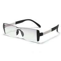 Gafas de Lectura de Luz Azul de Alta Definición de Doble Uso, Modernas, Ultraligeras, Anti-Fatiga, para Hombre y Mujer, sin Montura, Material de PC