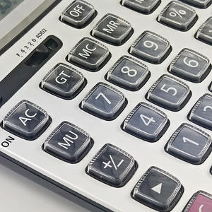 Calculatrice solaire Taksun TG-779A à 12 chiffres, double alimentation, usage général, bureau, couleur argent - Product Image 4