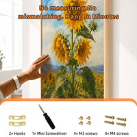 Lot de 2 toiles encadrées 20x40 pouces, ensemble de toiles pré-encadrées |   Mélange coton-lin (400 g/m²), prêt à accueillir les peintures à l'huile et acryliques
