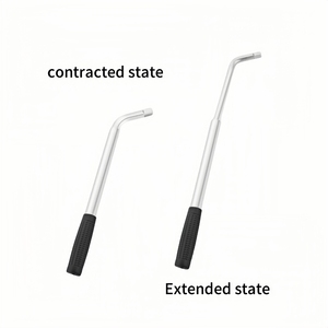 Clé à douille en L pour réparation automobile, tige télescopique allongée 1/2, clé à molette à levier d'extension pour roues, ensemble d'outils de réparation automobile à économie d'effort - Product Image 3