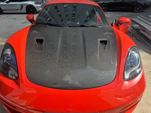 Cubierta de Motor Estilo PD RS de Fibra de Carbono Seca para <span class=keywords><strong>Porsche</strong></span> 718 981 <span class=keywords><strong>991</strong></span>, Actualización de la Cubierta de Válvulas del Motor GT4RS - Product Image 3