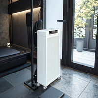 Purificador de Aire Eléctrico Portátil Profesional OEM con Filtro HEPA, Tecnología de Ionización, Control por Aplicación WiFi, Cobertura de 150 Metros Cuadrados
