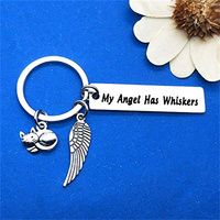 Porte-clés commémoratif pour animaux de compagnie, cadeau souvenir de sympathie pour les amoureux des chats, souvenir de la perte d'un animal de compagnie pour la famille et les amis