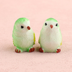 Vente flash Décoration de maison de poupée DIY 3D <span class=keywords><strong>Moineau</strong></span> miniature Figurines d'oiseaux en résine Ornement - Product Image 5