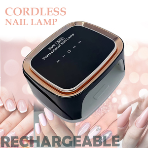 เครื่องอบเล็บยูวีอัตโนมัติแบบชาร์จไฟได้ หน้าจอ LCD ขนาดใหญ่ ตั้งเวลาได้ 4 ระดับ หลอดไฟ LED สำหรับอบเจลเล็บ - Product Image 1