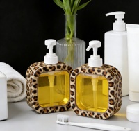 Distributeur de 300 ml et 500 ml pour savon liquide, shampoing, lessive et lotions, avec pompe, flacon hermétique pour salle de bain
