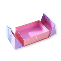 Hartvormige dubbele deur kartonnen doos met magneetsluiting, matte laminatie, stevige cadeaudoos voor Valentijnsdag, bruiloft, bruidsmeisjescadeaus