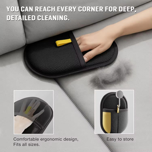 Gants électrostatiques réutilisables pour enlever les poils d'animaux, style manuel, pour enlever les poils de <span class=keywords><strong>chat</strong></span> et de chien sur le canapé, gants pour enlever les poils d'animaux - Product Image 4