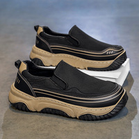 Chaussures décontractées pour hommes, nouvelle collection été, respirantes, en maille, semelle extérieure en PVC, semelle épaisse rehaussante, légères, à lacets, mixtes