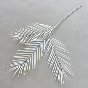 Feuille de palmier Areca artificielle 10cm-30cm, faite à la main, accessoire de décoration de mariage - Product Image 2