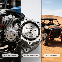 Volant moteur haute performance 93mm/104mm en acier inoxydable pour moteur ATV300, compatible magnéto XY300, pour quads, UTVs et véhicules tout-terrain CNC