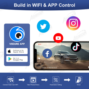 ADINKAM Dashcam Voor 4K+Achter 1080P Dubbele Lens Ingebouwde WiFi Loop Recording G-Sensor Parkeermonitor Eenvoudig in Gebruik voor Lexus - Product Image 4