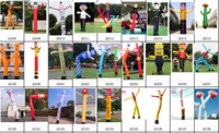 Gonflable publicitaire lumineux de 2,5 m, formes variées : tube de pole dance, bonhomme de neige, grenouille, ballon publicitaire, danseur gonflable, dessin animé, avec souffleur
