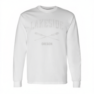 Camiseta de manga larga Lakeside Oregon Vintage Nautical Crossed Oars - Product Image 2