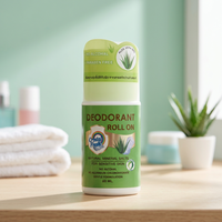 CRYSTAL FRESH Thai Alum Herbal Antiperspirant Fragrance Deodorant Cair Roll-On ALOE VERA 99% 60 ML Unisex ISO9001 OTOP