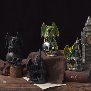 Lava <strong>Dragon</strong> <strong>Egg</strong> Design Halloween Magic <strong>Dragon</strong> Eco-friendly Resin Figurine - Product Image 2