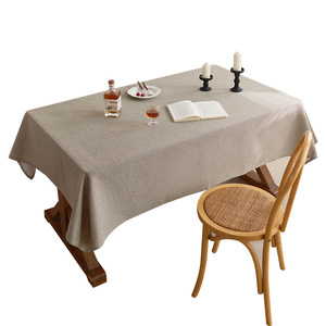 Colore solido personalizzabile tessuto poliestere/cotone antiolio moderno lusso decorativo quadrato Diai marca tovaglia Hotel uso - Product Image 6