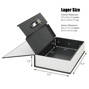 เหล็กสีดำและโลหะผสมสังกะสีพจนานุกรมหนังสือปลอดภัยโซลูชั่นการจัดเก็บที่มีคุณสมบัติด้านความปลอดภัย - Product Image 6