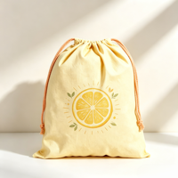 Sac à cordon personnalisé avec motif agrumes frais et poche intégrée pour l'école, les événements sportifs, la plage, les fêtes, les vacances et l'emballage cadeau