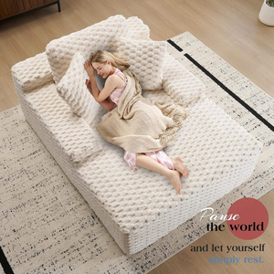 Canapé convertible moderne ODM, canapé multifonctionnel personnalisé, canapé-lit pliable, matelas en mousse haute densité - Product Image 2
