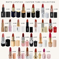 Rouge à lèvres crémeux mat en tube blanc, waterproof, anti-transfert, longue tenue, haute pigmentation, marque privée, logo personnalisé, vente en gros