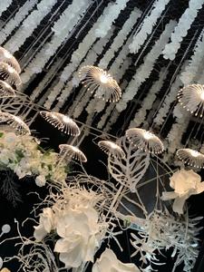 Cortinas Colgantes para Techo de Boda, Guirnalda de Luces de 10 Cabezas para Decoración de Salón, Centro Comercial, Decoración Colgante para Ventanas de Boda - Product Image 5