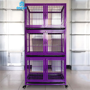 Equipo veterinario OSCAT, precio de fábrica, perreras de Cría Grande para gatos y perros, jaulas de 3 capas al por mayor, jaula para gatos y perros - Product Image 5