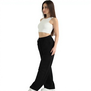 Alxin Women's Extra Long High Casual Winter Cotton Breathable Hip Hop <b>Jeans</b> Edge Leg Design <b>Elastic</b> <b>Waist</b> Flat Pockets Button - Product Image 1