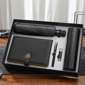 High Quality Opening Ceremony Corporate Promotional Bank Insurance Stainless Steel Personalized Notebook <b>Pen</b> Thumb Gift Set - Product Image 1