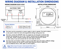 Minuteur numérique programmable LCD Hofujng CN101A, relais hebdomadaire, AC/DC 12V-240V 16A, IP22, matériau ABS, CN/GUA