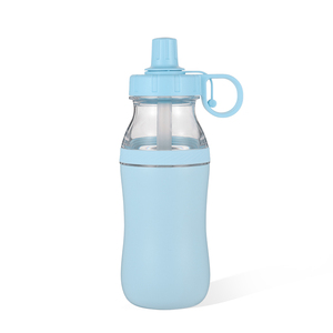 Botella de Agua de Acero Inoxidable de Doble Pared y Plástico PP, Diseño Único en Forma de Calabaza, Agarre Cómodo - Product Image 1