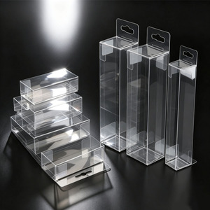 Caja de Embalaje Rectangular de PVC Transparente Personalizada con Orificio para Colgar, Hecha con Materiales Reciclados - Product Image 3