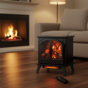 Caminetto Elettrico D0100H71FP8 da 24 Pollici con Fiamma 3D, Riscaldamento a Infrarossi al Quarzo 1500W, Autoportante con Telecomando - Product Image 2