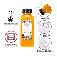 Bouteilles en plastique de différentes tailles, bouteilles jetables pour boissons, bouteilles carrées en PET pour boissons, durables