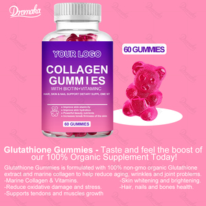 Gummies Dromaka au collagène <span class=keywords><strong>marin</strong></span> et à la vitamine C pour les cheveux, la peau et les ongles |   Soutien à l'éclat de jeunesse pour les adolescents et les adultes - Product Image 3