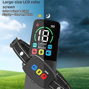 Collar de entrenamiento eléctrico para perros y mascotas con tapón de ladridos inteligente ajustable a prueba de agua remoto de alta calidad para varios perros - Product Image 4