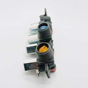 Válvula solenoide de entrada de agua dual AjU AjU73213304 de 12V para lavadora, control de agua fría y caliente - Product Image 3