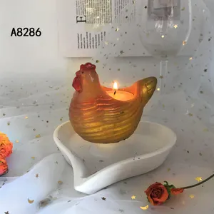 A8286 силиконовая форма в форме курицы для подсвечника