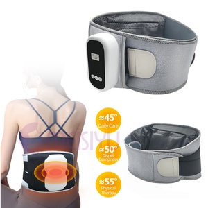 2024 Latest Rechargeable Heated Vibration Waist Massage Belt Back Pain Relief Body Care Waist <b>Massager</b> Lumbar <b>Massager</b> - Product Image 3