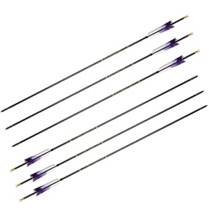 Alibow Mũi Tên Bắn Cung Carbon Bốn Con Ngựa Lông Gà Tây Bắn Cung Sau Lưng Mũi Tên Tốc Độ Nhanh Với Da Tùy Chỉnh - Product Image 4