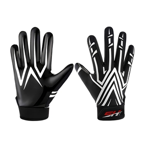 Guantes de Receptor de Fútbol de Alta Elasticidad, Palma Ultra Adhesiva para Agarrar el Balón, Protección Contra Impactos - Product Image 1
