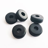 Protector de Cable de Silicona, Protector de Cable de Alimentación de Color Negro, Adecuado para Agujeros de 9,5mm