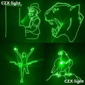 Ticari su geçirmez 20w tek yeşil 3D animasyon yazma lazer ışığı açık gökyüzü ışın lazer projektör peyzaj aydınlatma