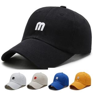 थोक यूनिसेक्स सादा 3 डी अक्षर पैटर्न आम पिताजी आउटडोर खेल बेसबॉल टोपी कढ़ाई टोपी कस्टम लोगो - Product Image 1