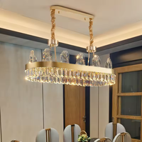 Zèle éclairage appel d'offres hôtel de luxe asfour salon or lustre en cristal lumière