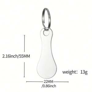 Porte-clés jeton de chariot de courses personnalisé sur mesure par le fabricant - Product Image 5