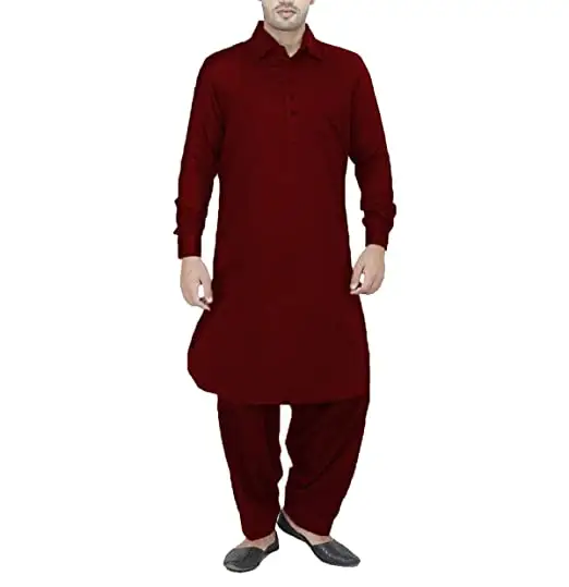 Kurta Shalwar ออกแบบสำหรับผู้ชายชุดสไตล์ปากีสถานชุดแฟนซีใหม่